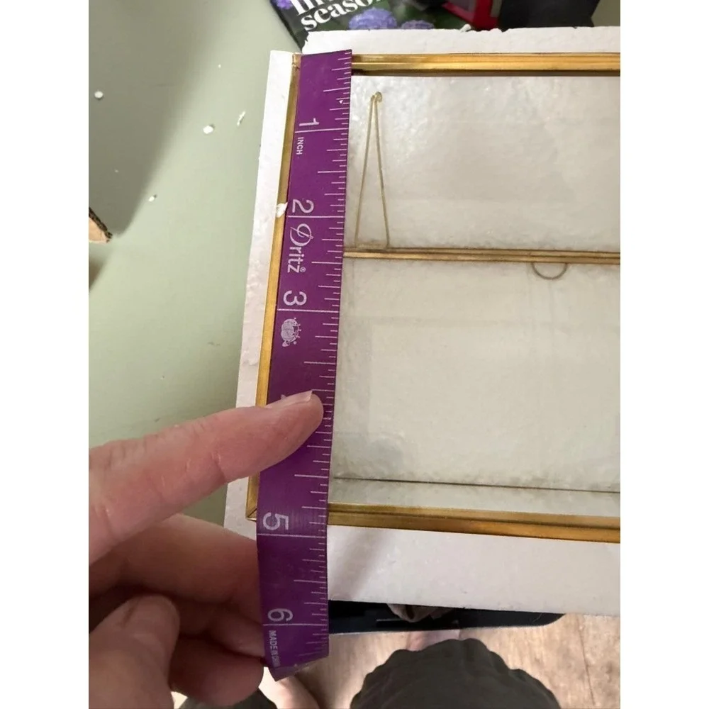 NIB Brass Glass House Terrarium Wedding Card Box Keepsake Large Display Case